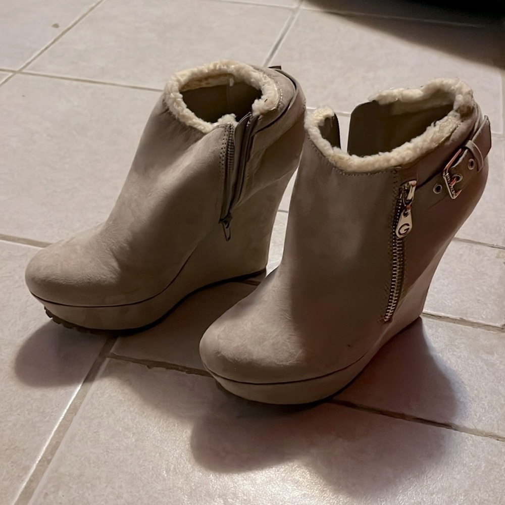 Guess wedges used once